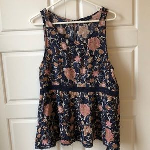 American Eagle floral sleeveless top
